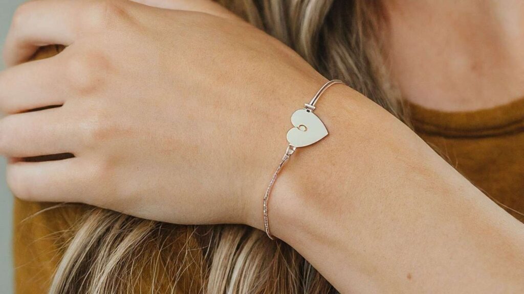 Shop Personalized Heart Bracelets