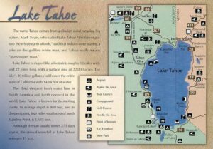 Map of Lake Tahoe