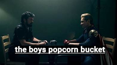 the boys popcorn bucket