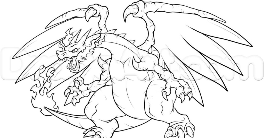 charizard coloring page
