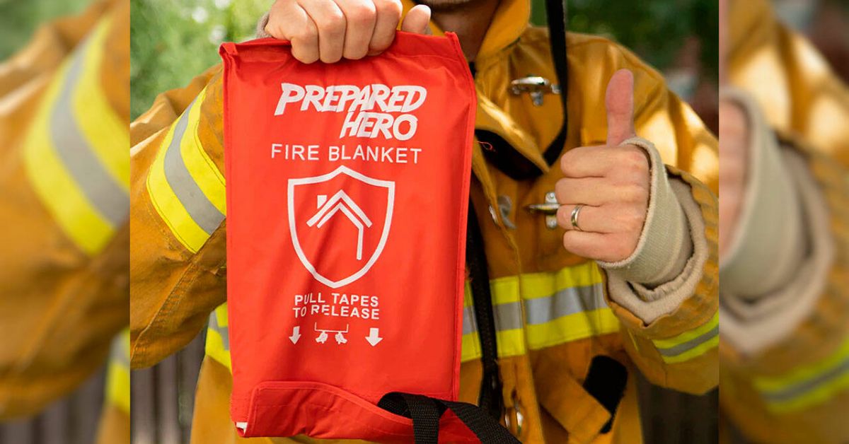 prepared hero fire blanket