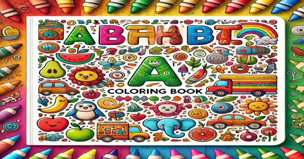 alphabet coloring book