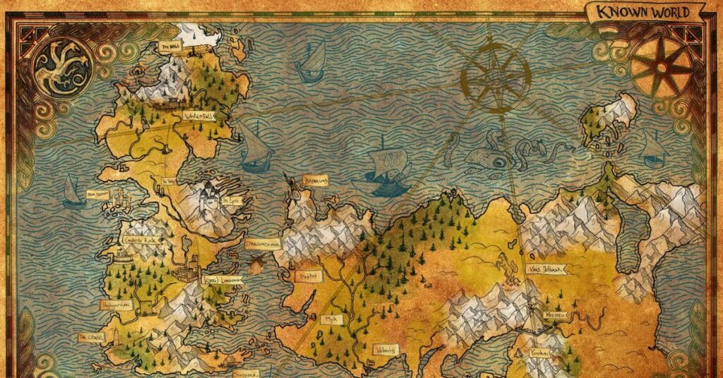 game of thrones map