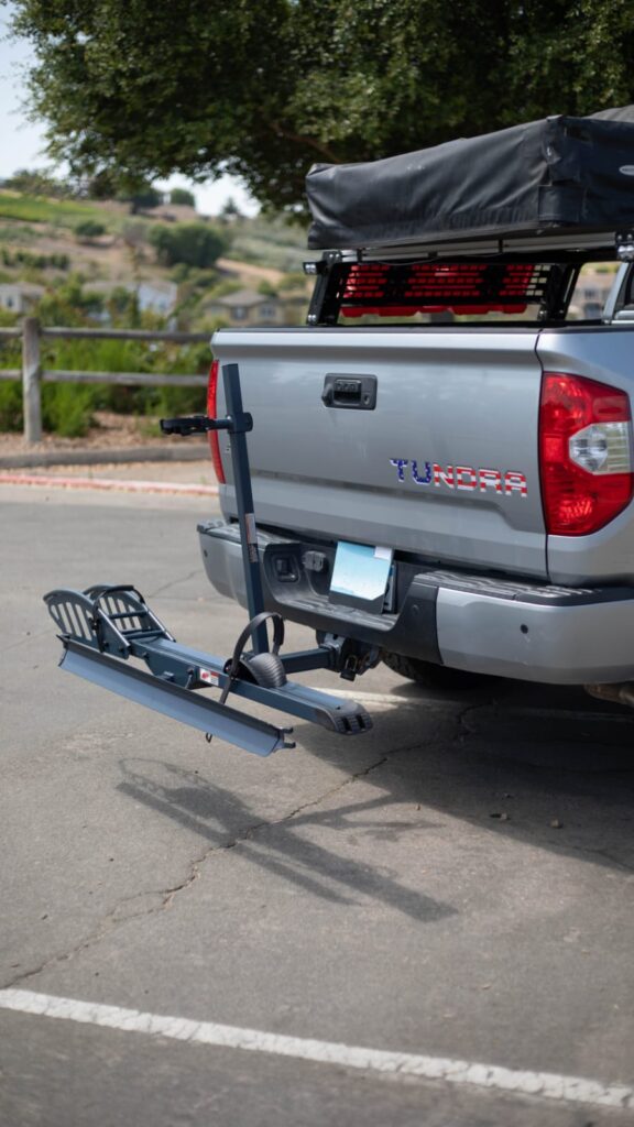 Maintenance of a 2 bike hitch rack