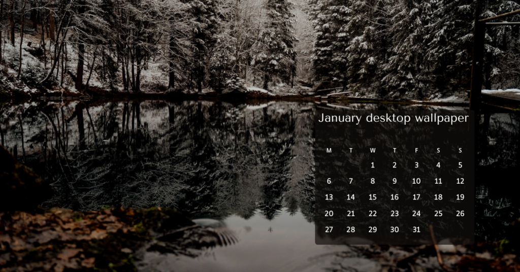 January desktop wallpaper