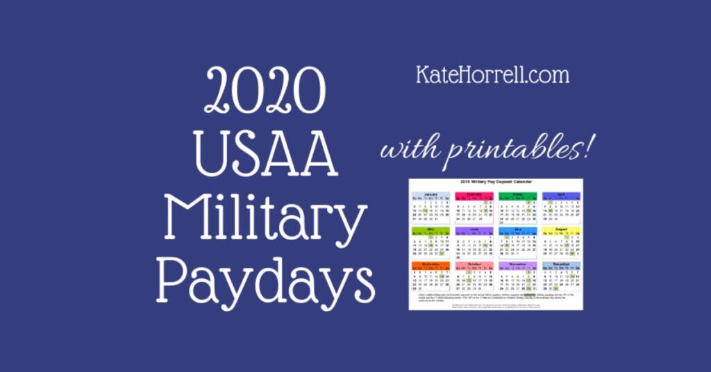 usaa pay dates
