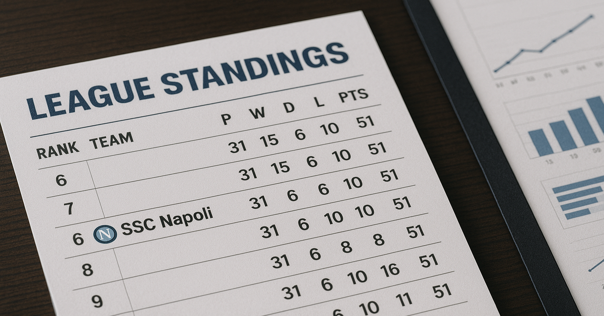 SSC Napoli Standings