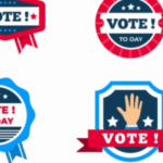 vote sticker