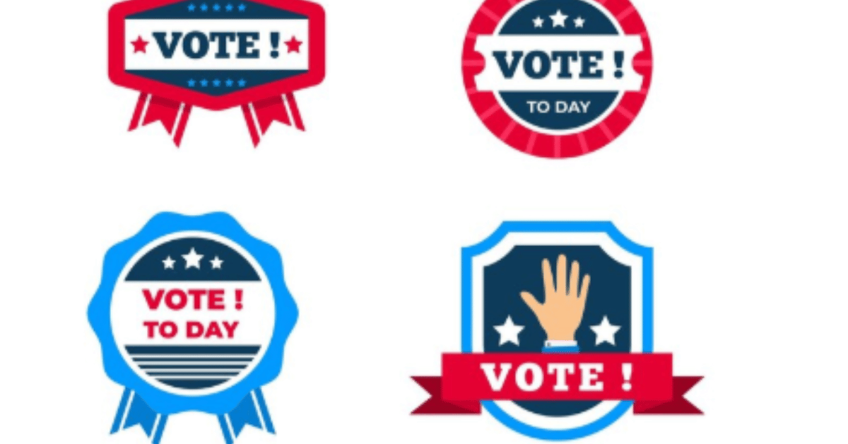 vote sticker