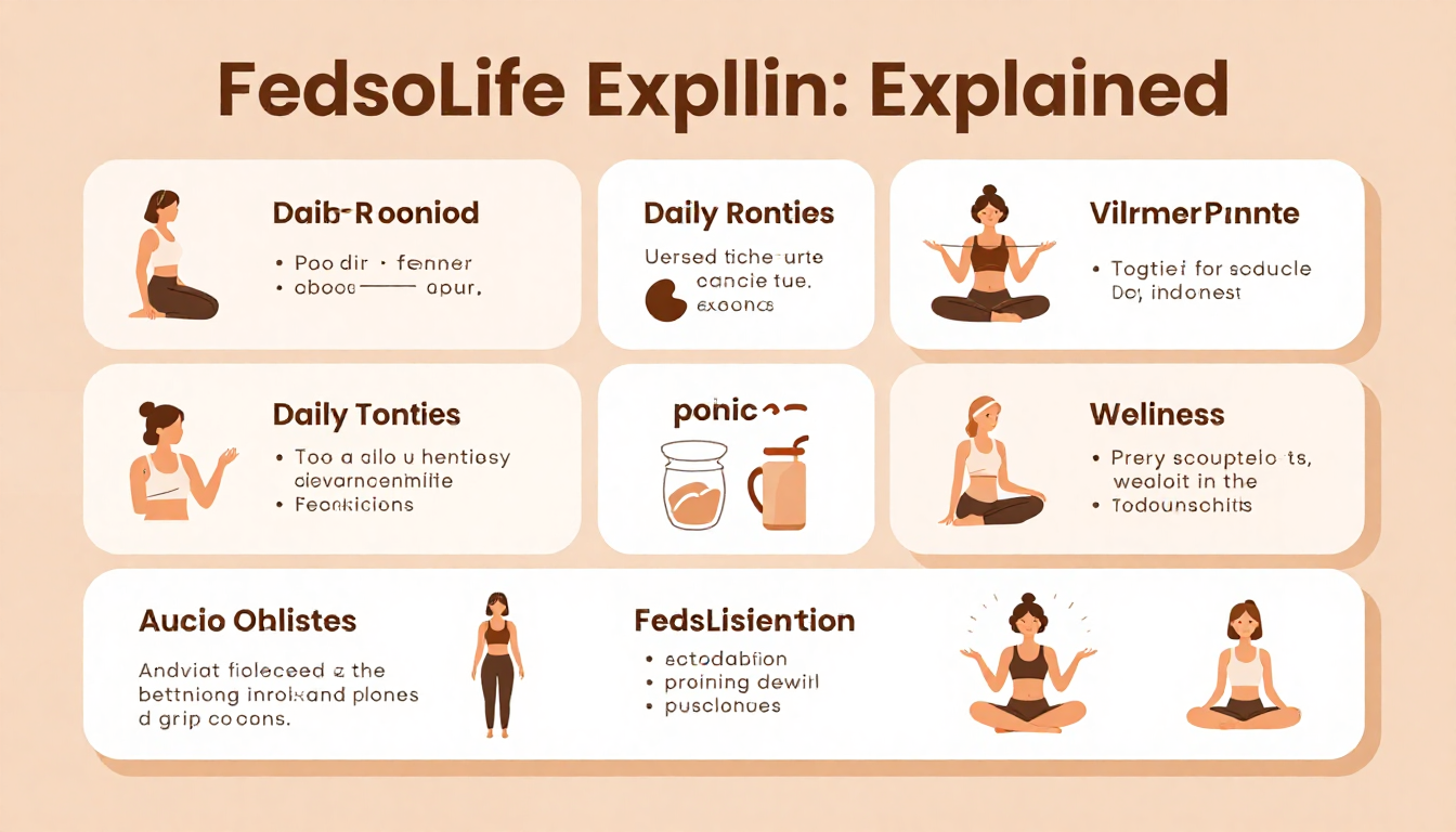 FedsoLife wellness and lifestyle platform concept showing health, finance, and productivity integration