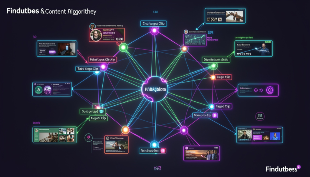 Findutbes dashboard showing personalized video recommendations and AI content creation tools