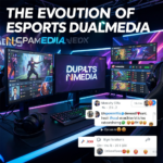 esports news dualmedia platform showing live match updates, player analytics, and multimedia gaming coverage
